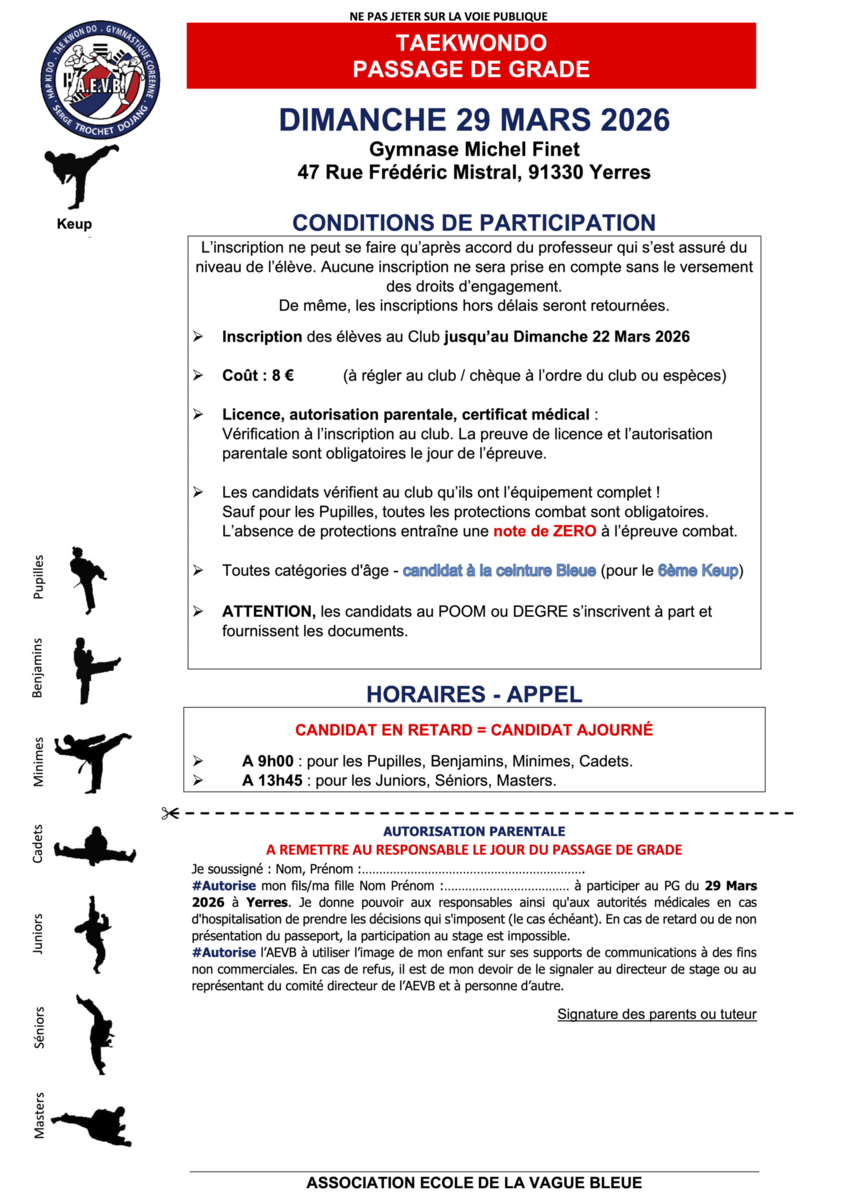 Passage de grade (mars)